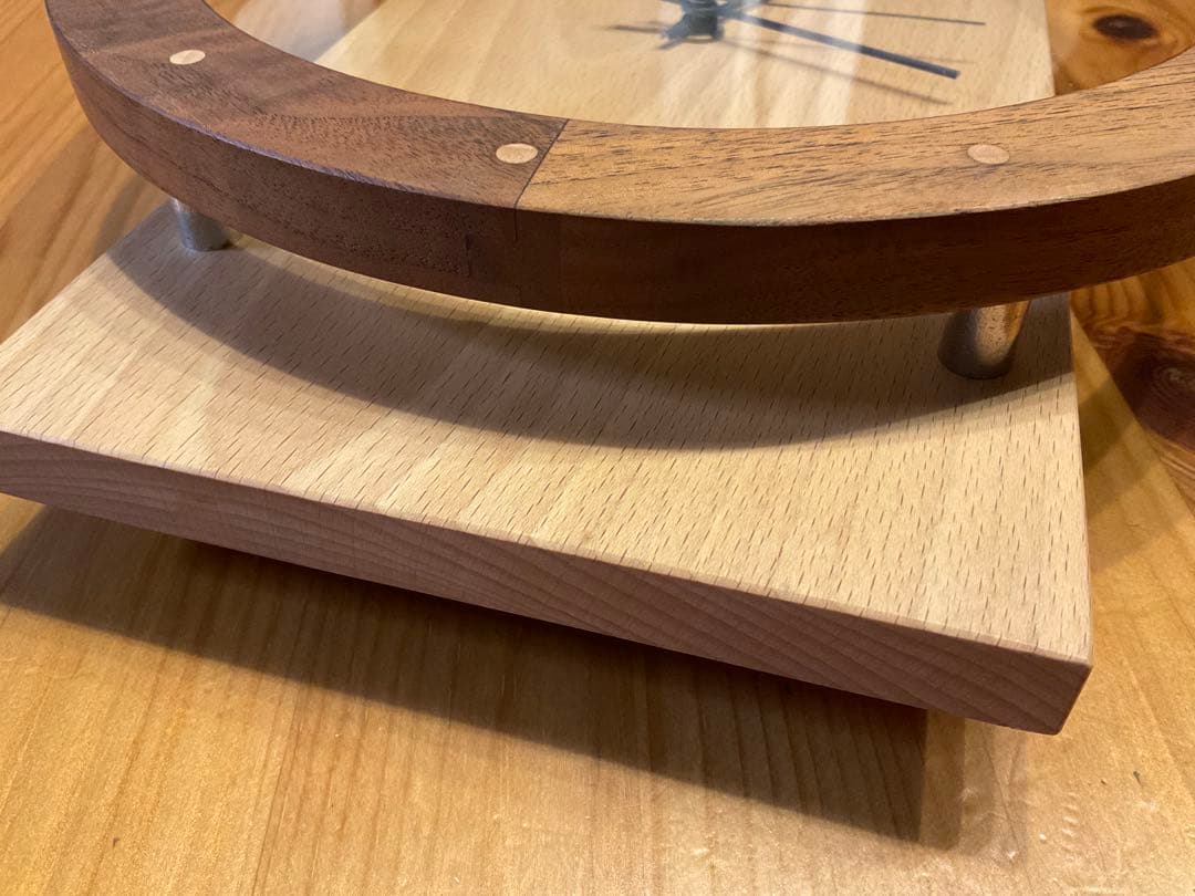 ウォールクロック振り子　ブナ　掛け時計 おしゃれ 天然木 無垢 文字盤なし