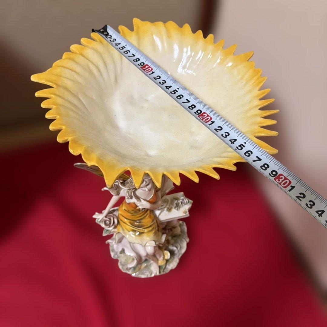 ヨーロッパ雑貨　置物　オブジェ　花の妖精？　H38cm