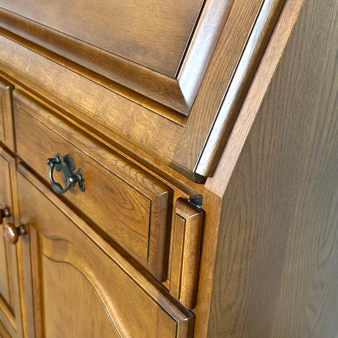 ✦カリモク✦ヴィンテージ ライティングビューロー デスクキャビネット 昭和レトロ