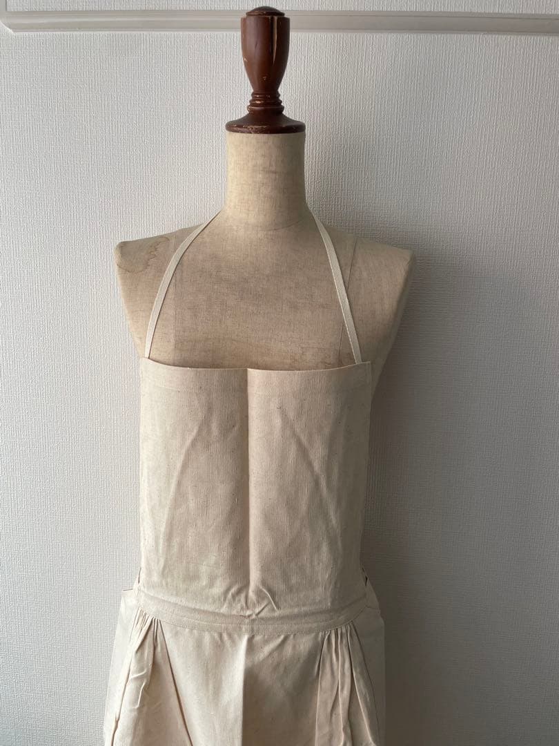 1950年代 フランス軍 HM ホスピタルミリタリー エプロン リネン