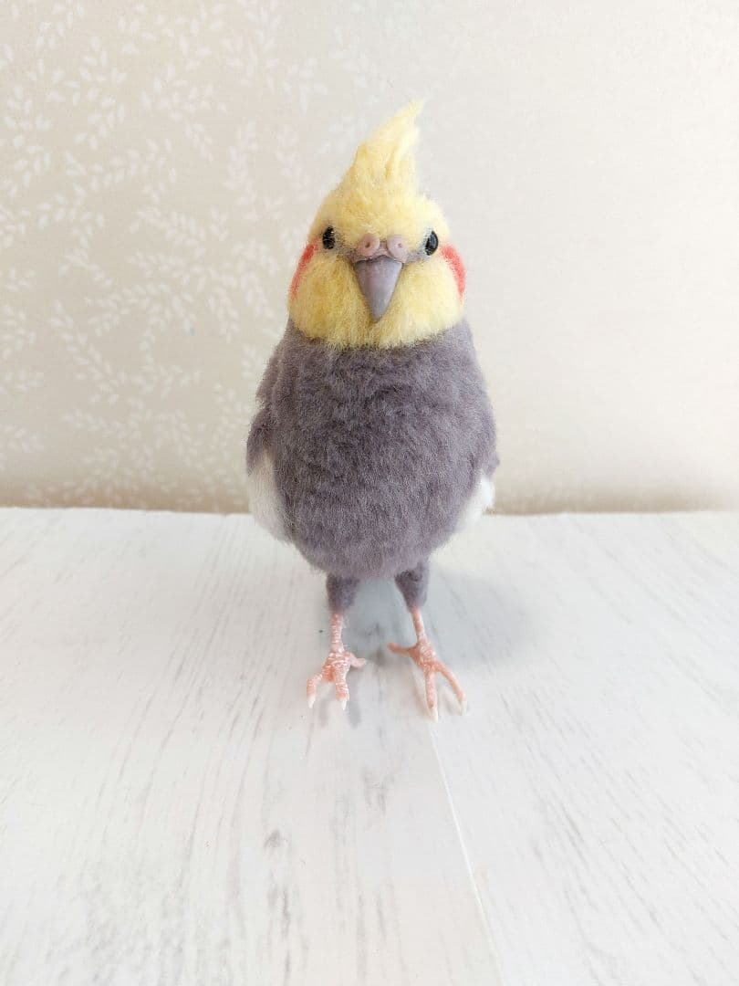 羊毛フェルト　オカメインコ