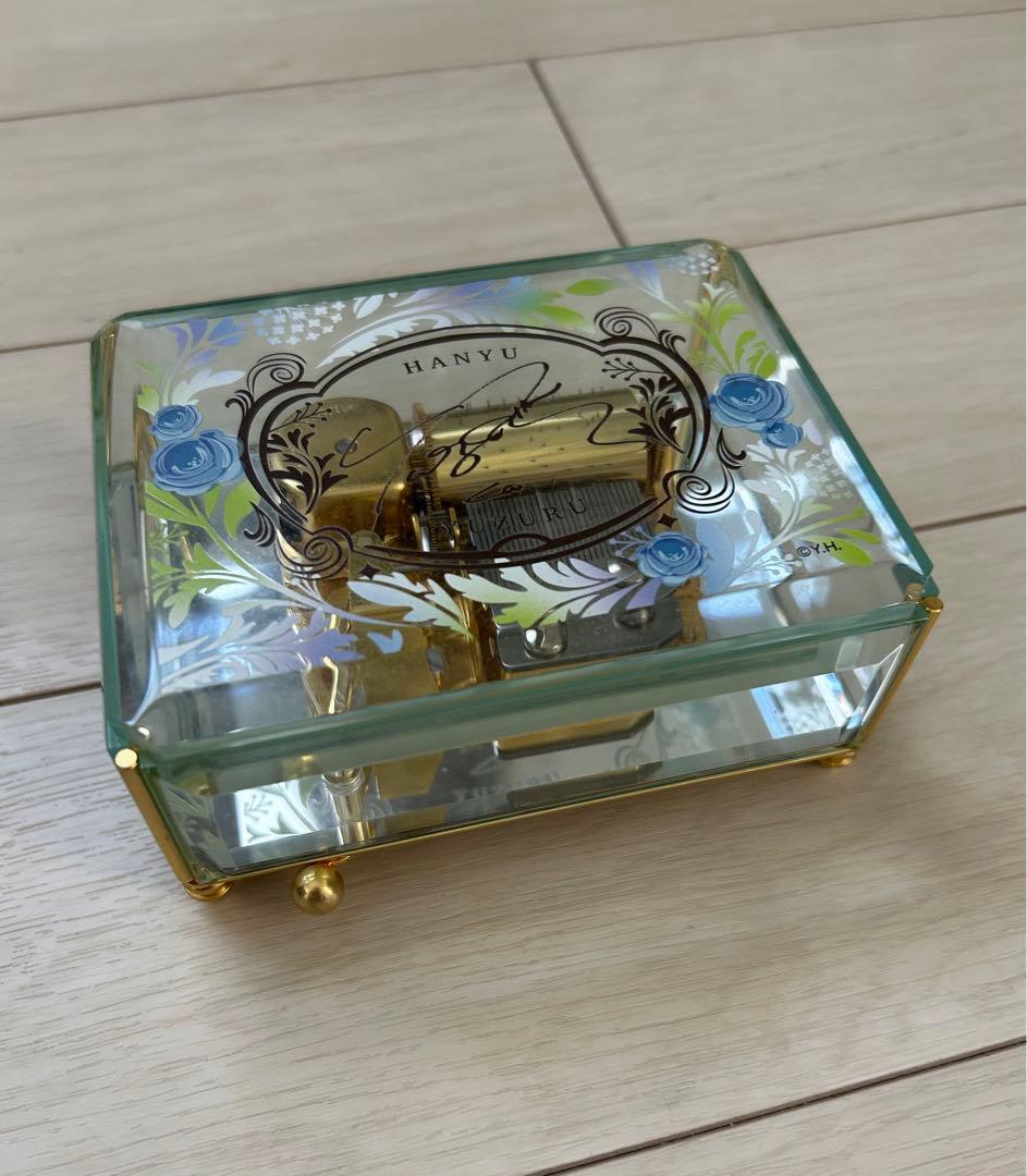 羽生結弦オルゴール 青いバラデザイン