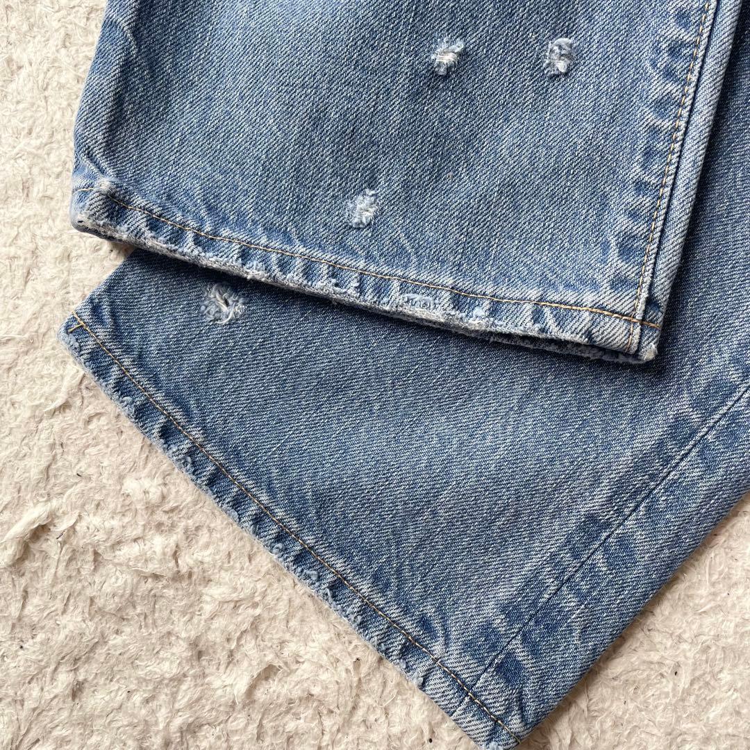 45R 美品 45R おこめデニムの5 28 ブルー