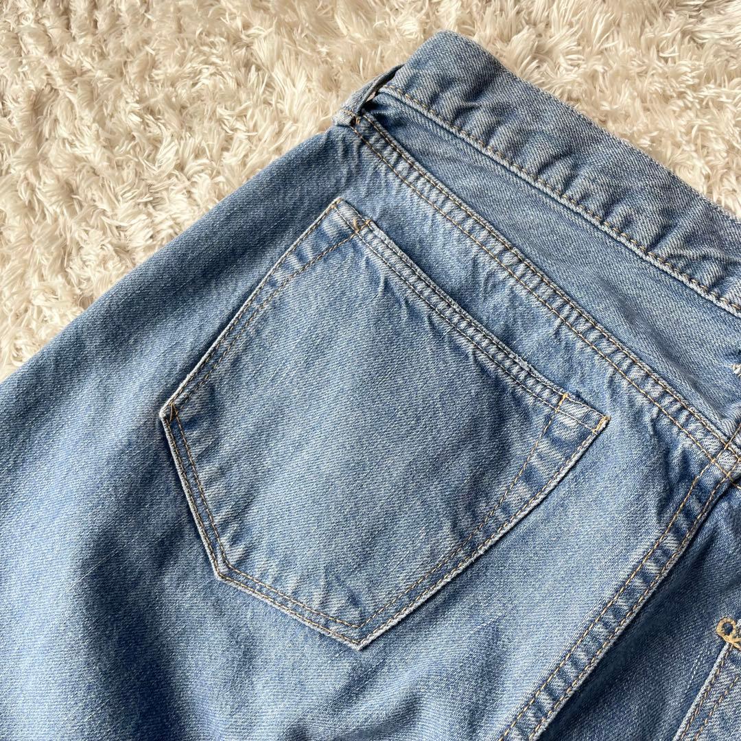 45R 美品 45R おこめデニムの5 28 ブルー