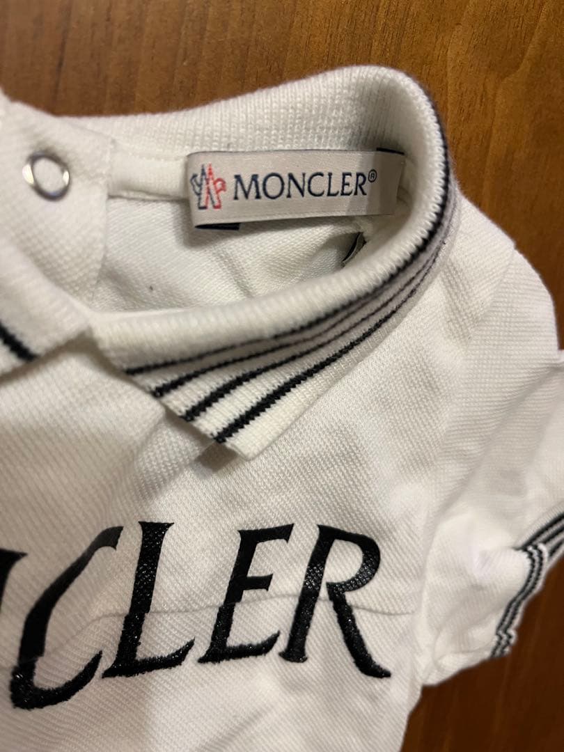 【美品】MONCLER 半袖ポロシャツワンピース