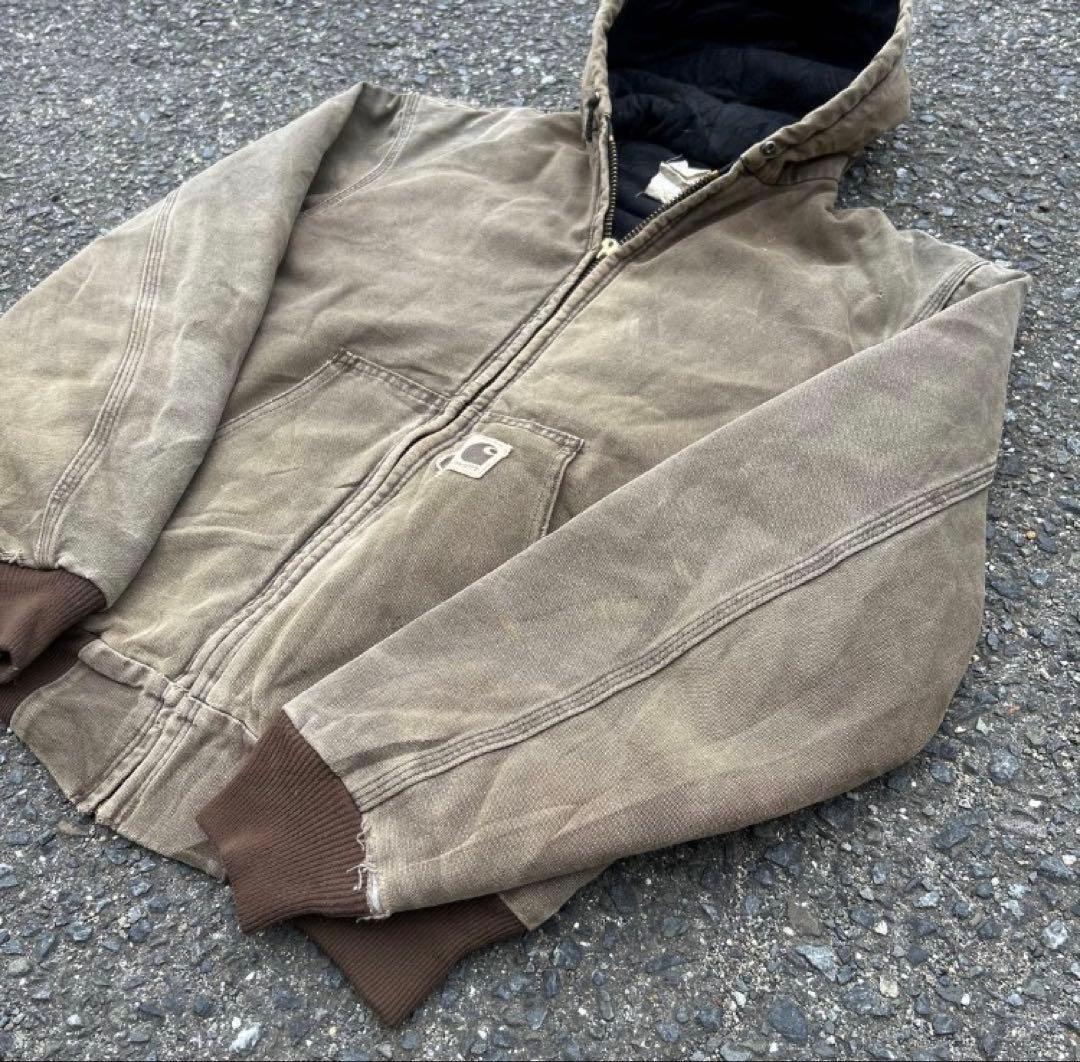 希少サイズ カーハート アクティブジャケット J68 CHT ジャスティン着用