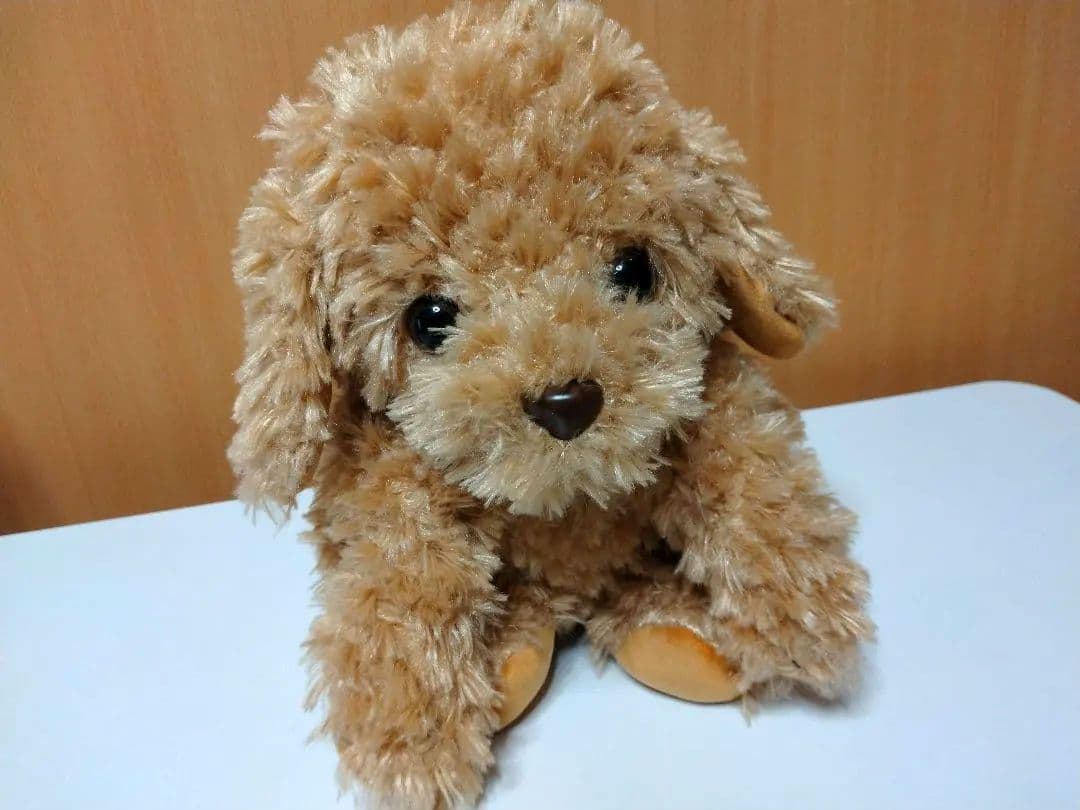 大人向け 音声認識 ぬいぐるみ 【 おしゃべりトイプードル】電池付き