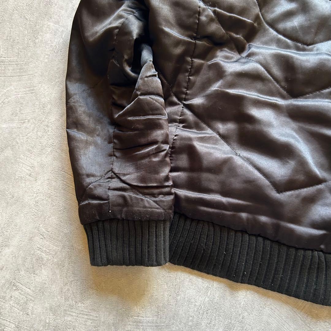 ジャケット・アウター grunge hood fur down jacket y2k black