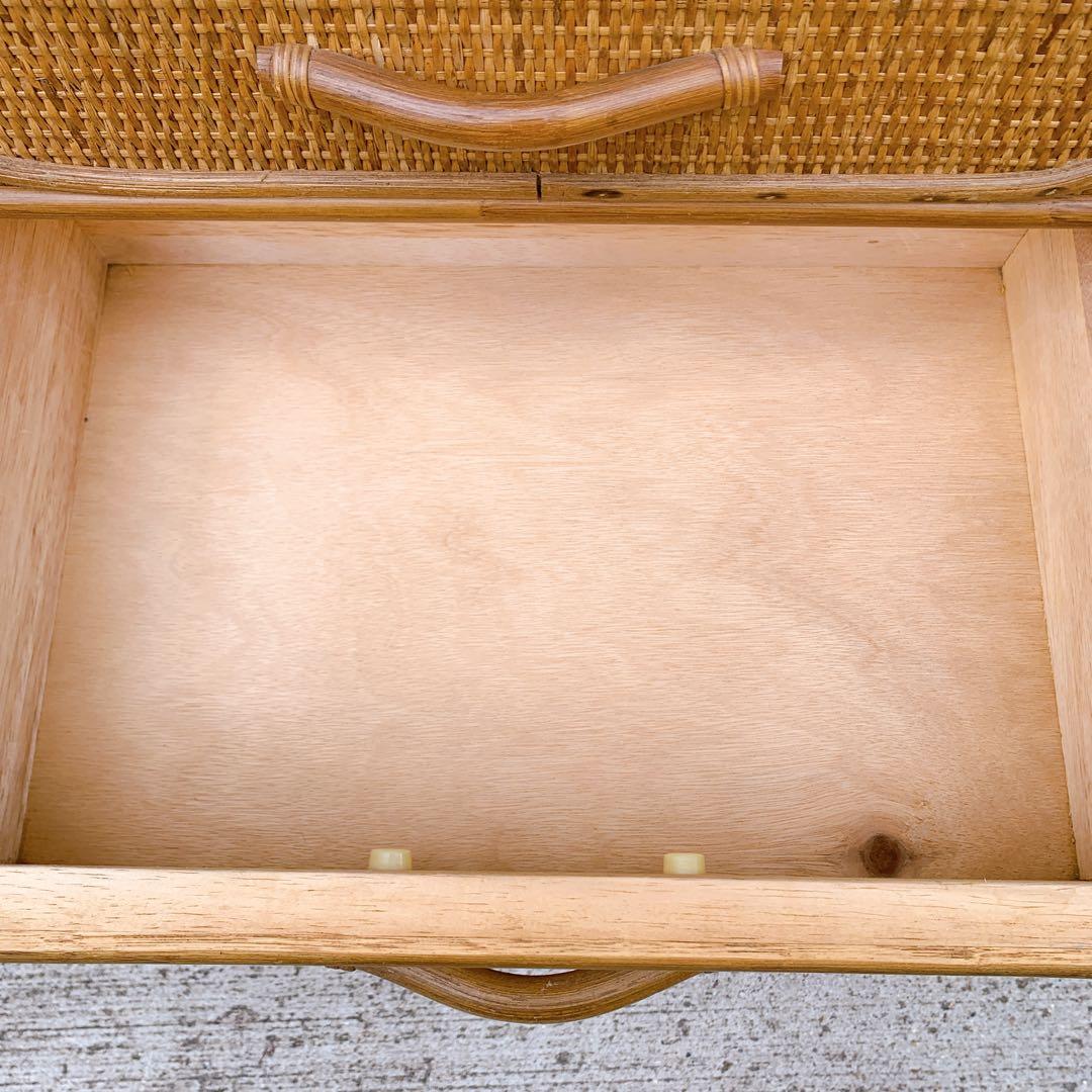 【送料込】KOIZUMI ラタン家具 籐 ラタン チェスト 飾り棚 収納タンス