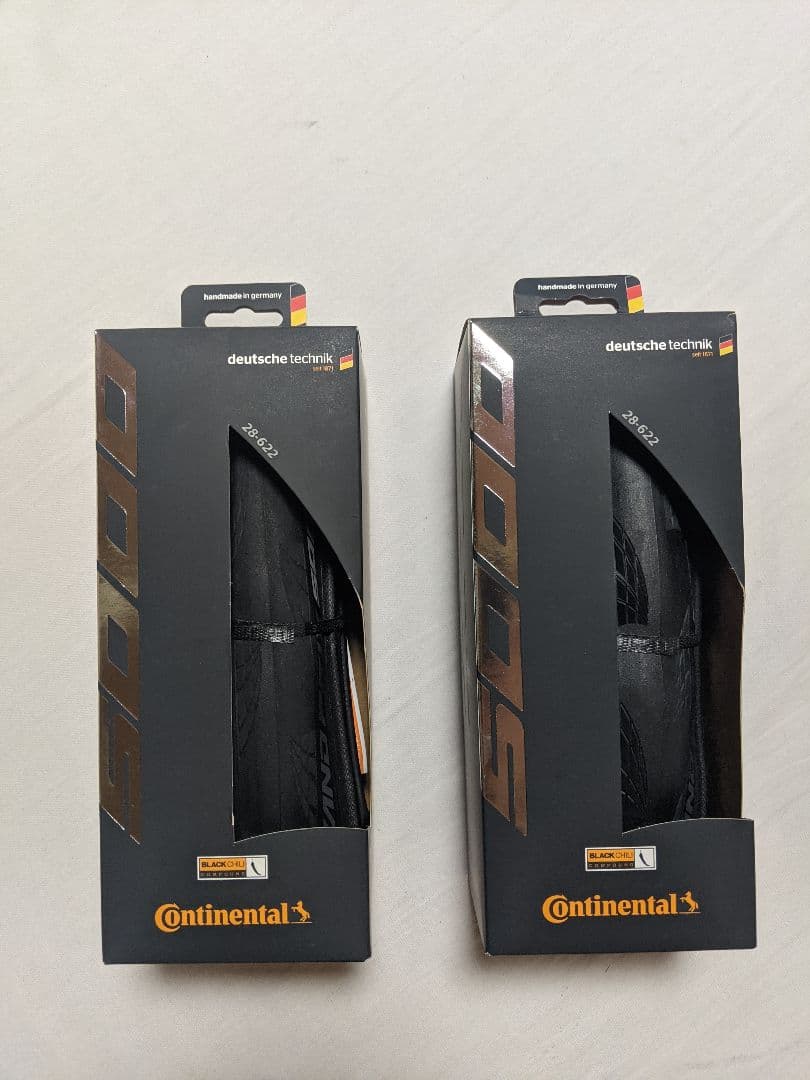 【新品】Continental GP5000 クリンチャー 700×28c 2本