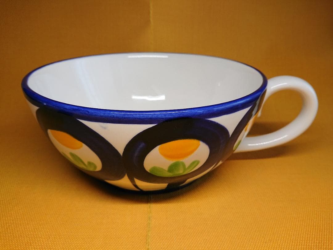 【美品】花器　大型　カップ　陶器　置物　インテリア　工芸品　美術品　A1318