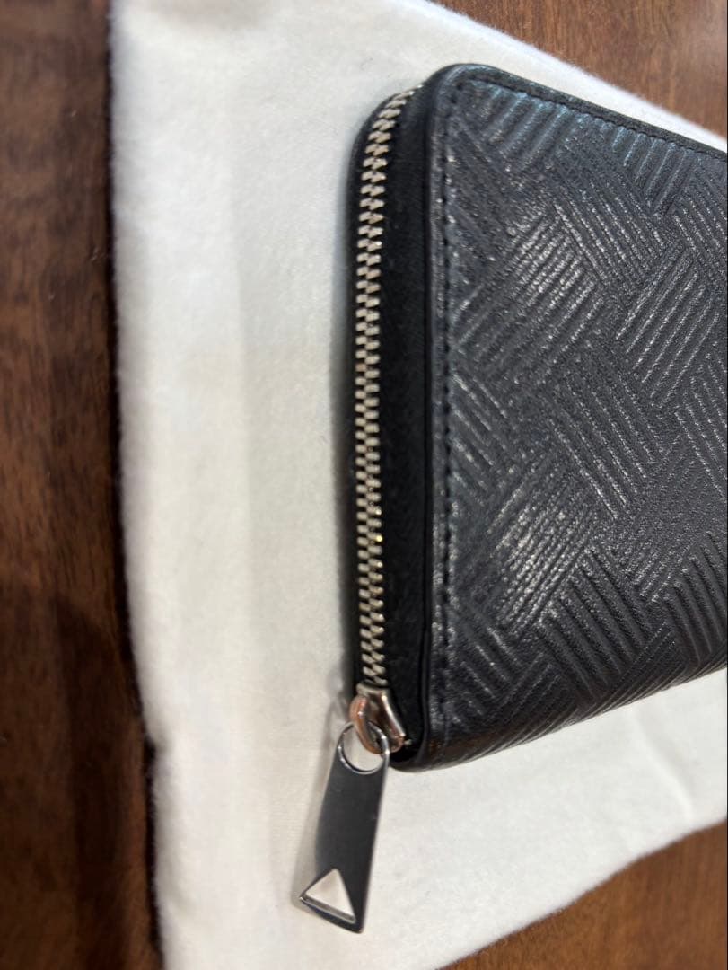 BOTTEGAブラック 長財布 メンズ