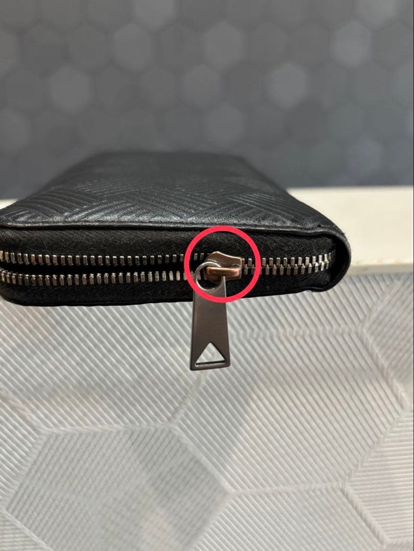 BOTTEGAブラック 長財布 メンズ