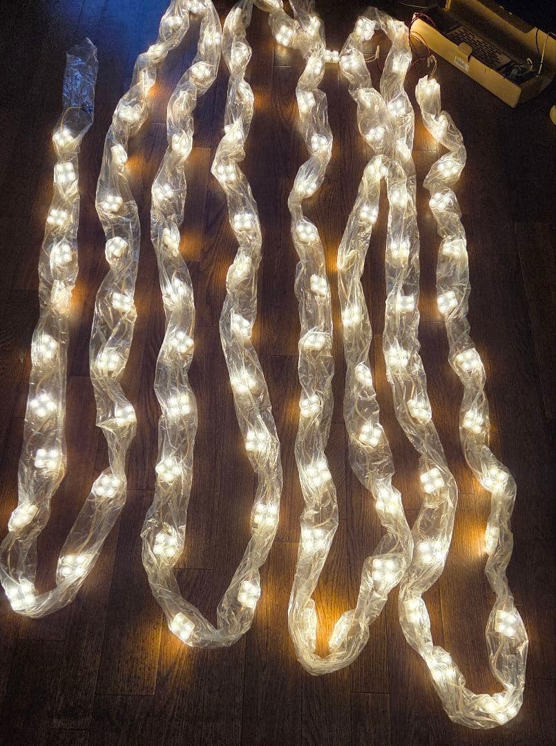 テープライト18mLEDイルミネーションライト100個　ディスプレイ照明間接照明