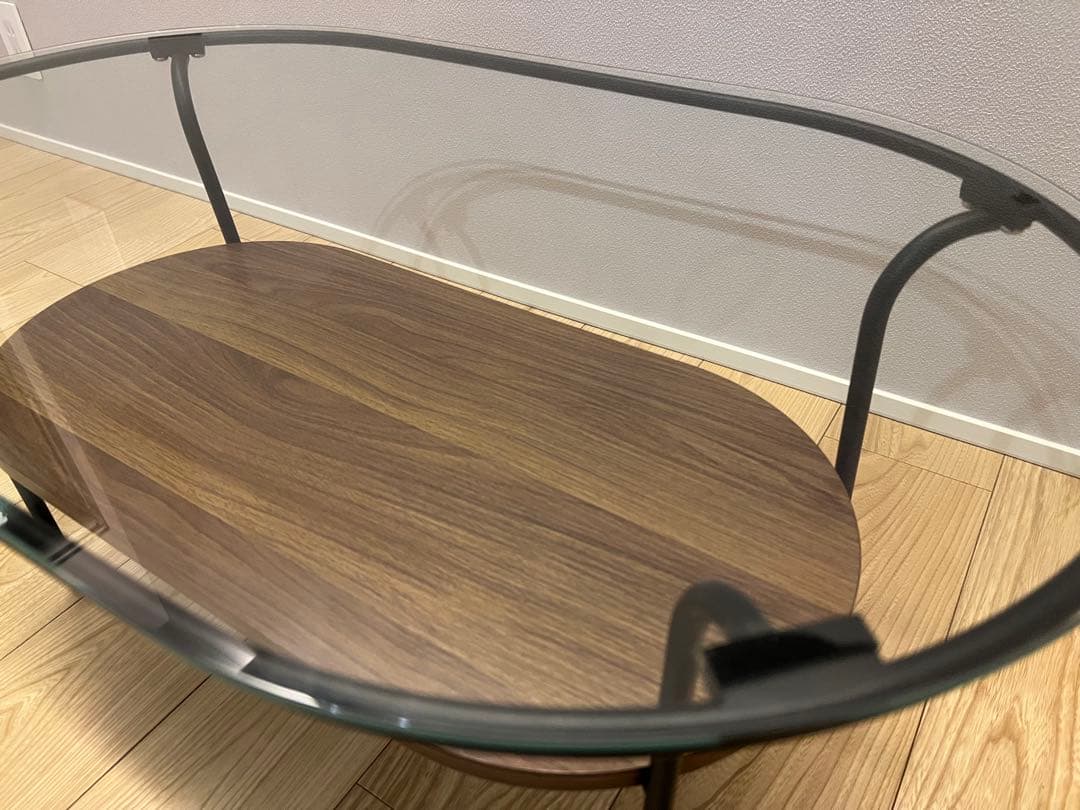 Francfranc レガート コーヒーテーブル S ブラック×ブラウン