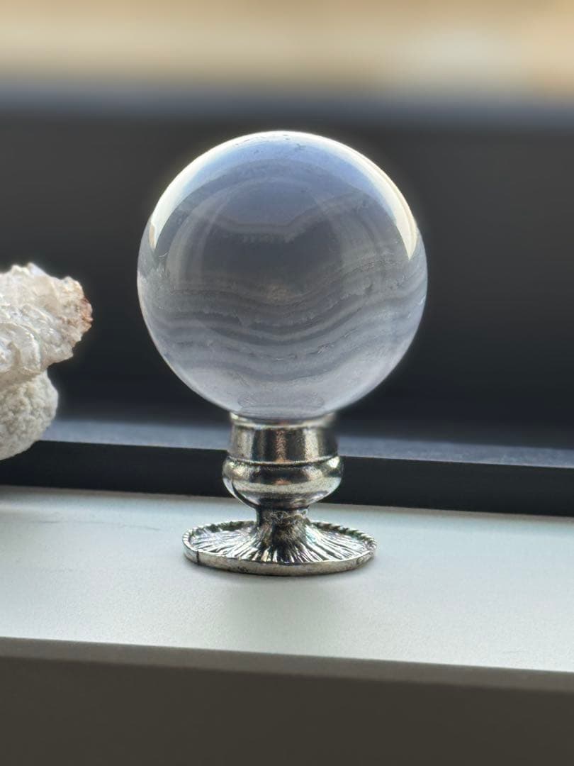 こはみつ　ナミビア産ブルーレースアゲートスフィア