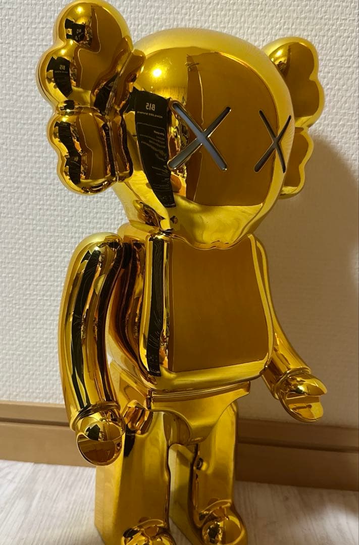 Bluetooth スピーカー　USB　ゴールド　モバイルスピーカー　KAWS