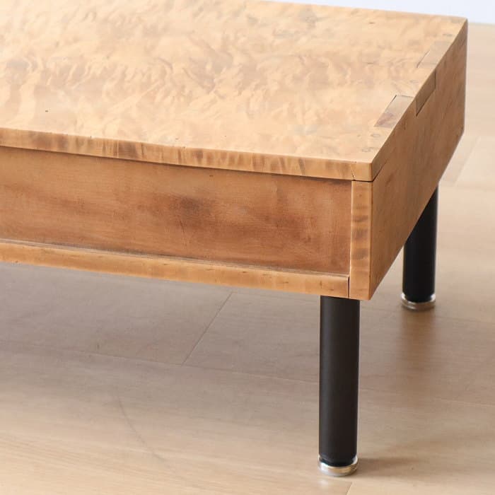 アンティーク トチ材 鉄脚 ローテーブル リノベーション 木製 無垢材