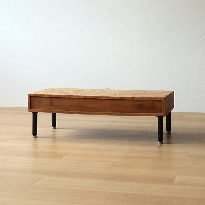 アンティーク トチ材 鉄脚 ローテーブル リノベーション 木製 無垢材