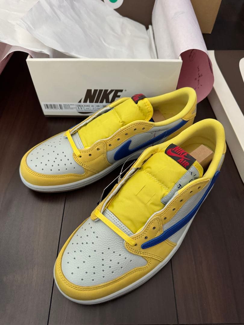 Travis Scott canary Air Jordan1 Low 新品