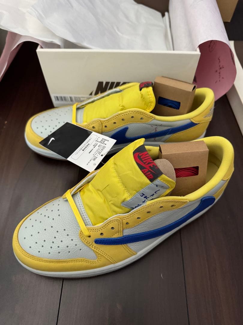 Travis Scott canary Air Jordan1 Low 新品