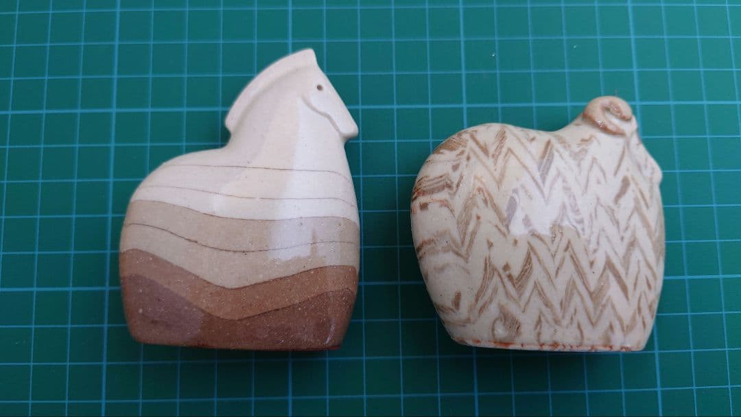 會田雄亮　干支置物10個