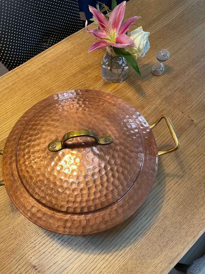 銅鍋　両手鍋　調理器具　キッチン用品