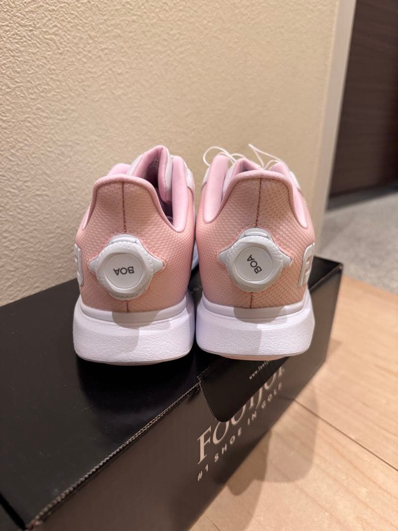 新品未使用FOOTJOY 女性用ゴルフシューズ ホワイト/ピンク