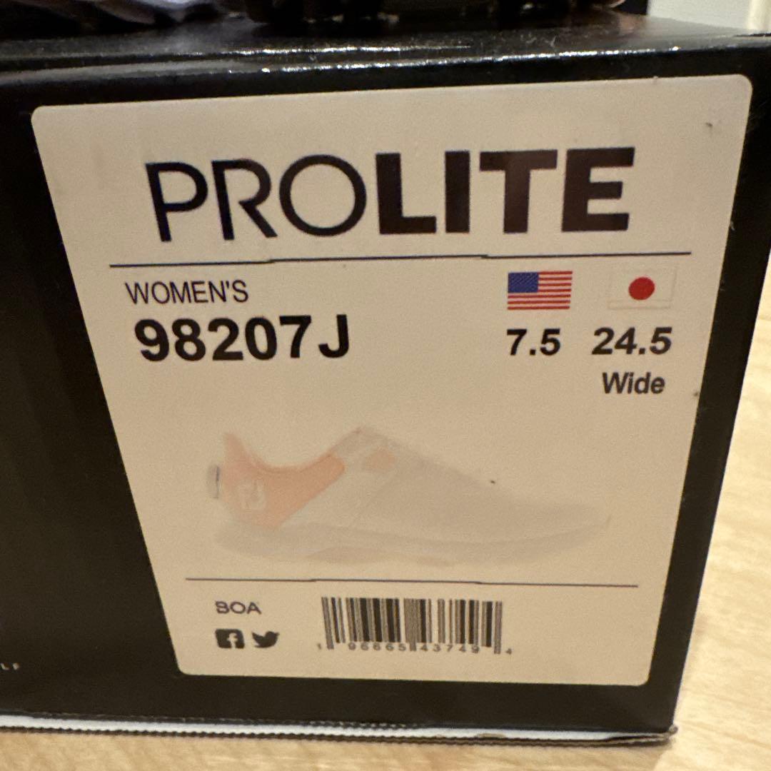 新品未使用FOOTJOY 女性用ゴルフシューズ ホワイト/ピンク