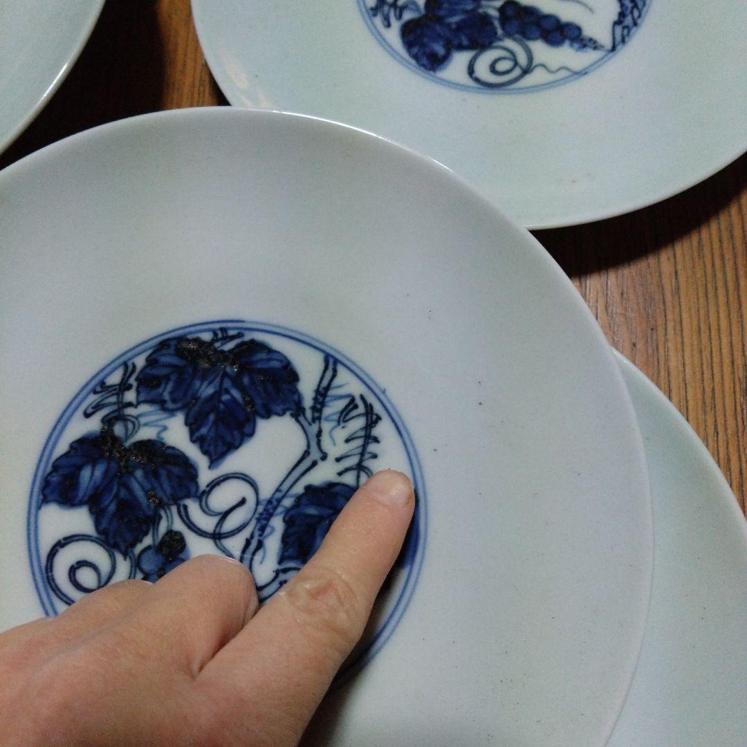 ２点おまとめ専用。手描きの平皿6枚+平皿5枚あやめ