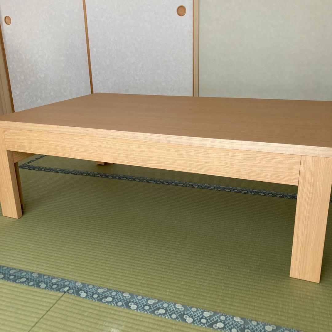 絆最大224.5センチ⭐︎120センチ　ナチュラルウッド 伸縮式テーブル