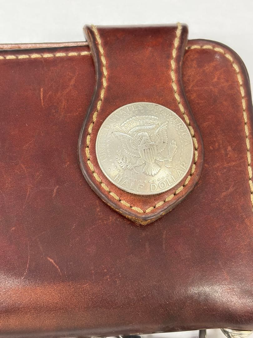 み*Ｇ様 FUNNY バイカーズウォレット　レザー長財布　ブラウン系　ファニー