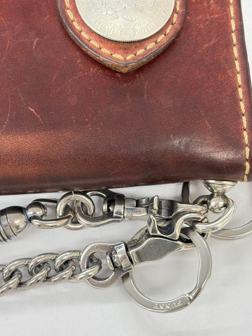 み*Ｇ様 FUNNY バイカーズウォレット　レザー長財布　ブラウン系　ファニー