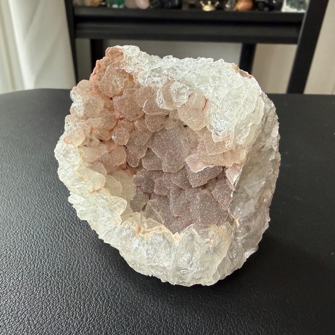 【KAORI】天然石シュガーアメジストの原石　置物　鉱物NO.021011