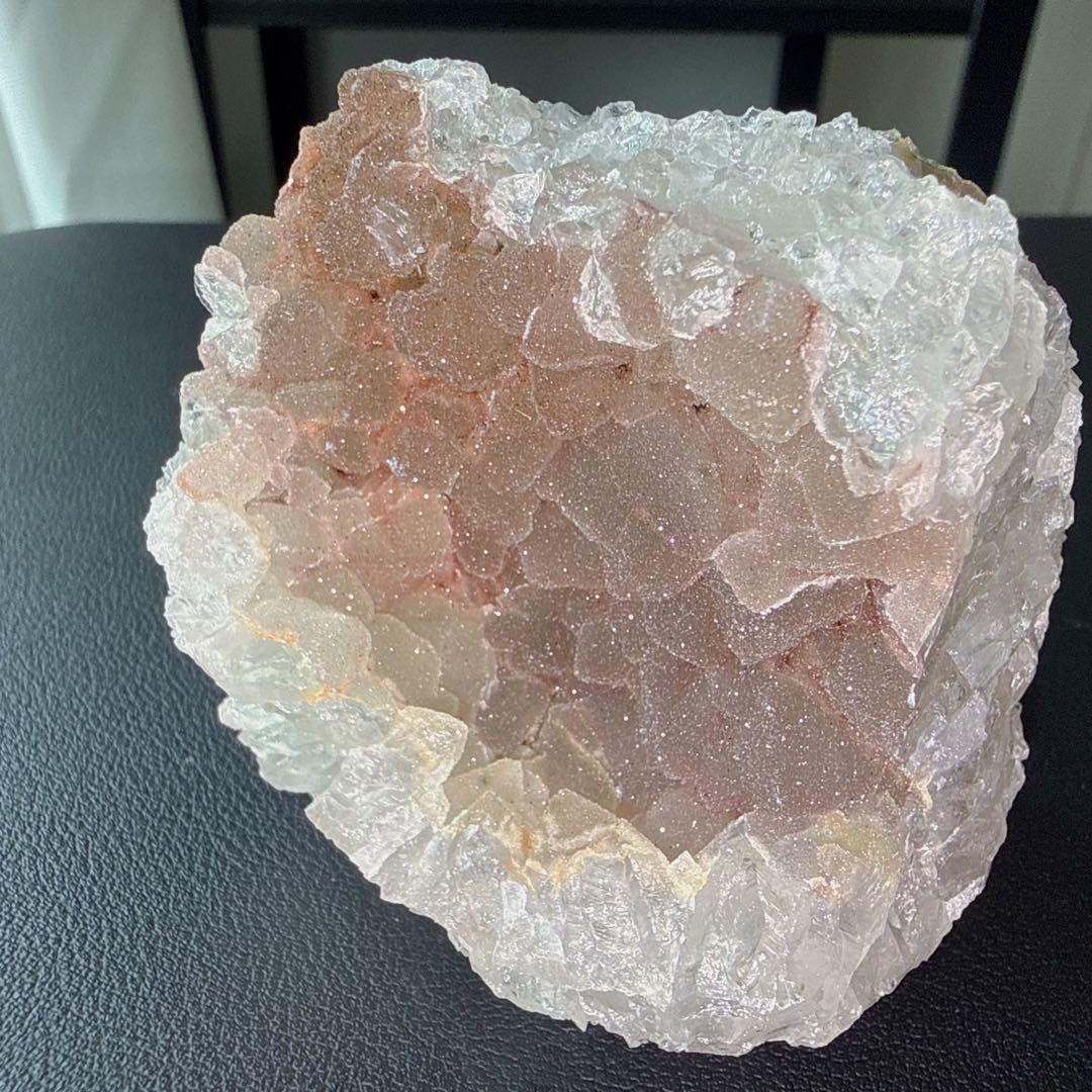 【KAORI】天然石シュガーアメジストの原石　置物　鉱物NO.021011