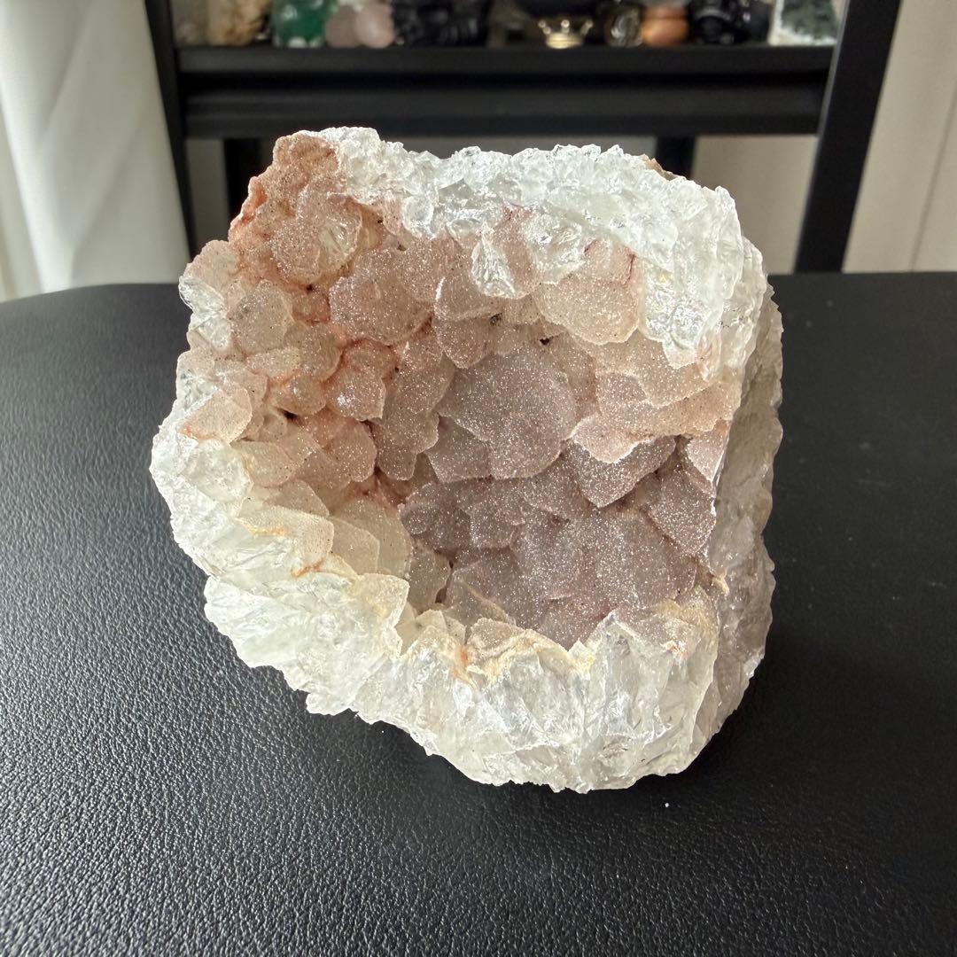 【KAORI】天然石シュガーアメジストの原石　置物　鉱物NO.021011