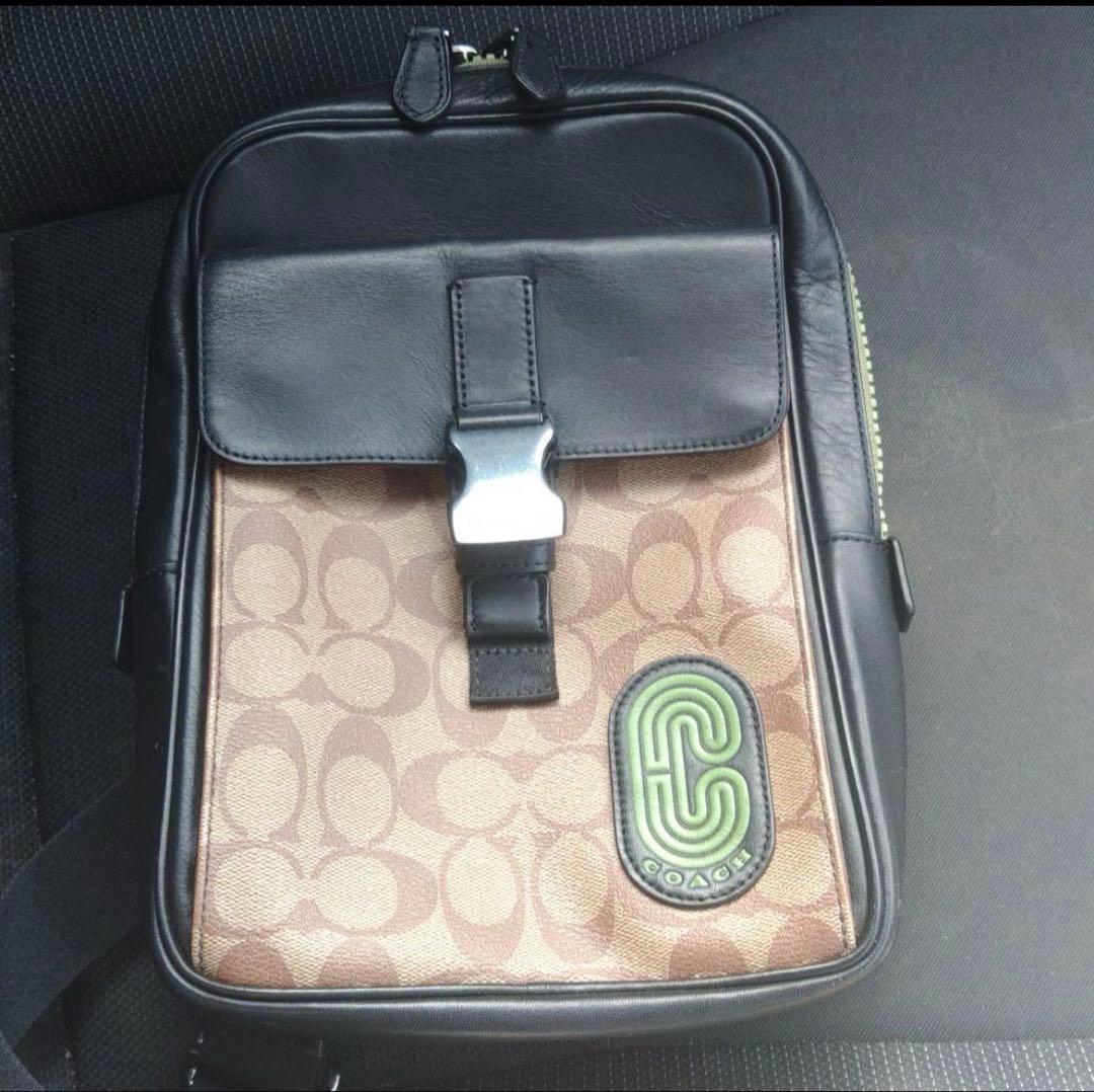 け*。様 COACH コーチ トラック パック・シグネチャー キャンバス・コーチ