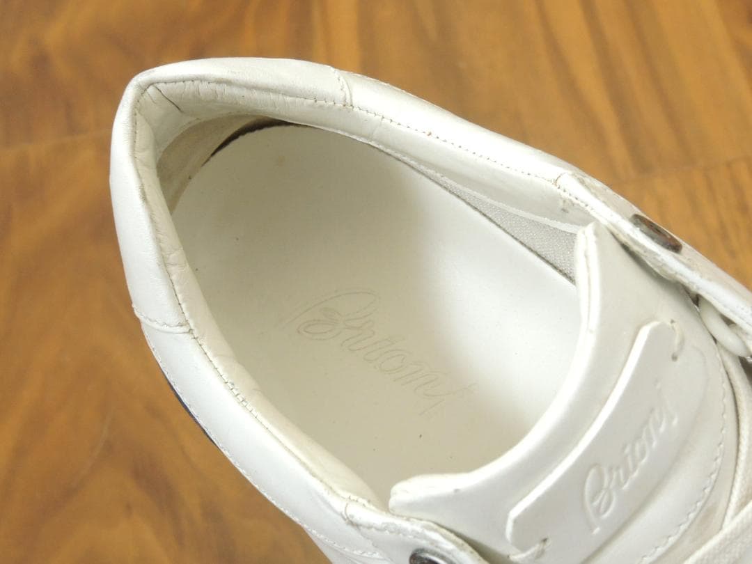 ブリオーニ　Brioni　レザースニーカー　6　JP24.5　最高級モデル10万