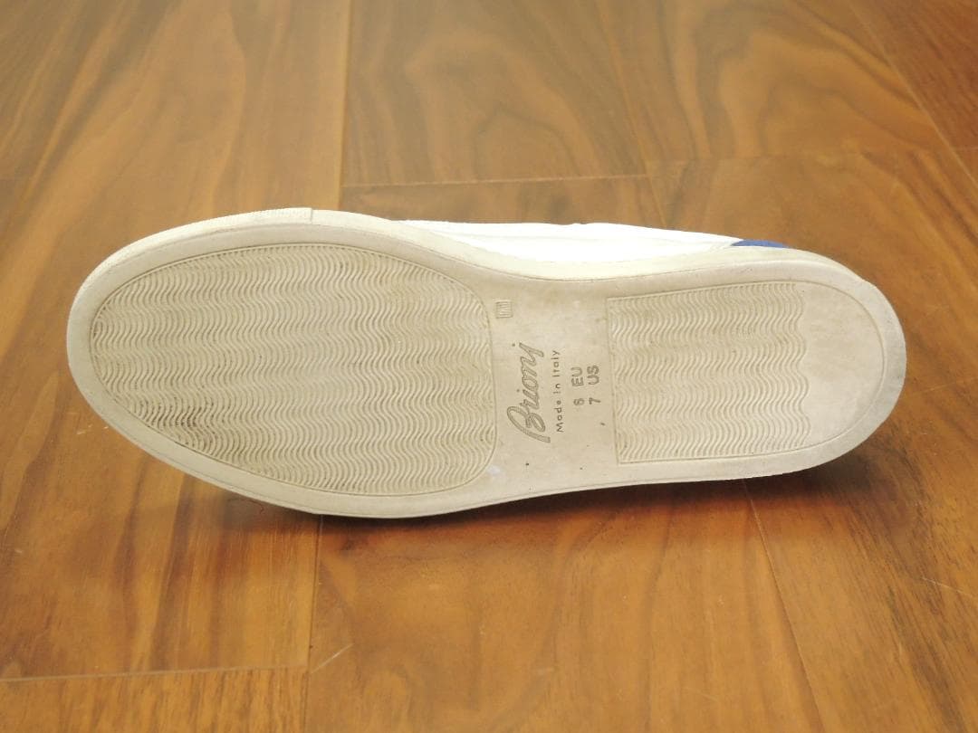 ブリオーニ　Brioni　レザースニーカー　6　JP24.5　最高級モデル10万