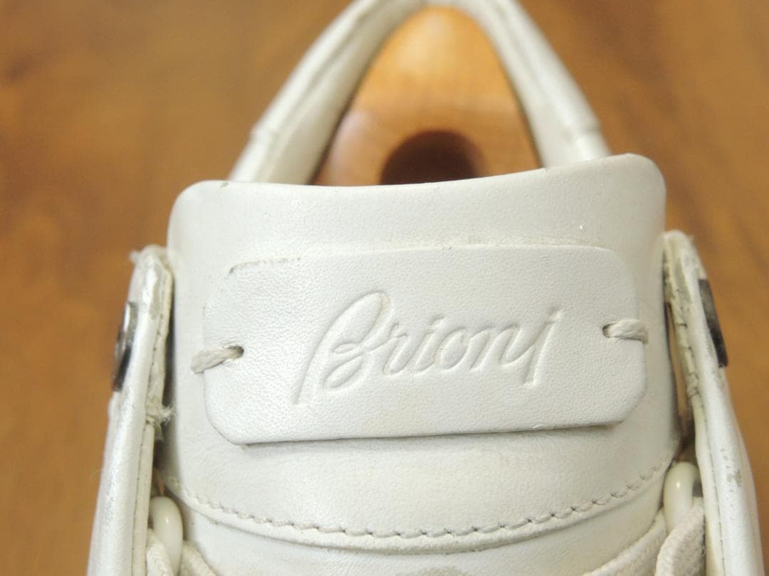 ブリオーニ　Brioni　レザースニーカー　6　JP24.5　最高級モデル10万
