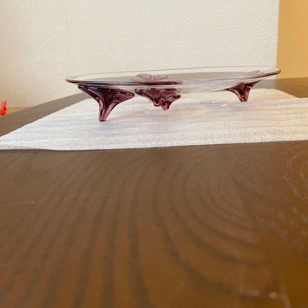 スガハラカメリアプレート　ワインレッド　お皿 sghr 新品未使用