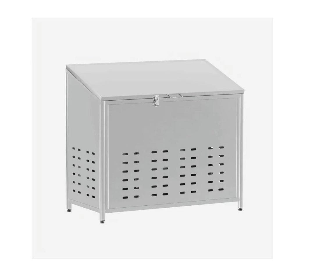 #2549 ゴミ箱鋼280L(シルバー1