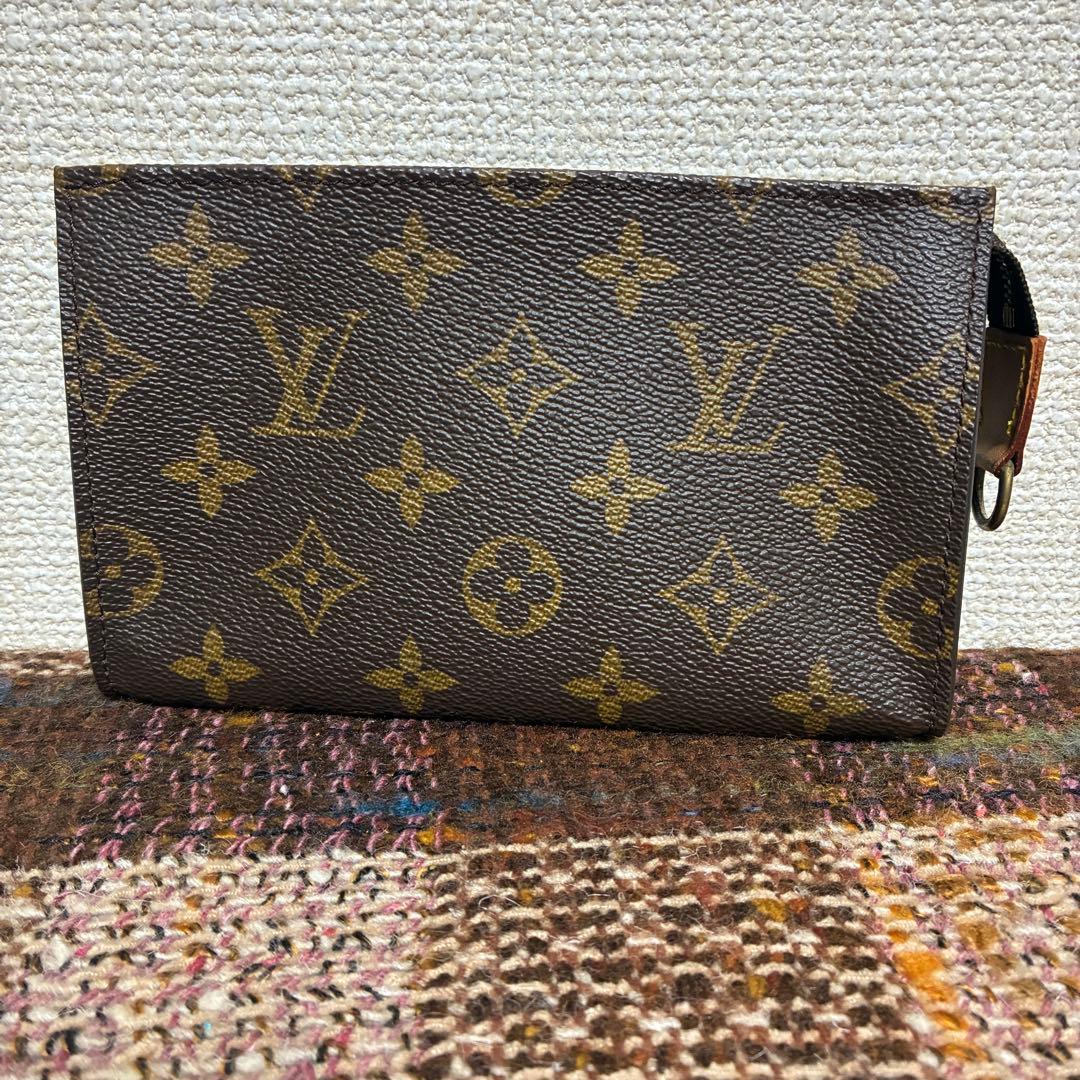 Louis Vuitton バケットPM用 ブラウン レザーポーチ
