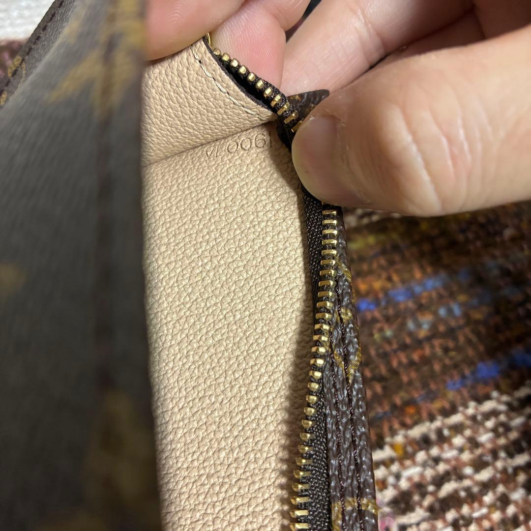 Louis Vuitton バケットPM用 ブラウン レザーポーチ