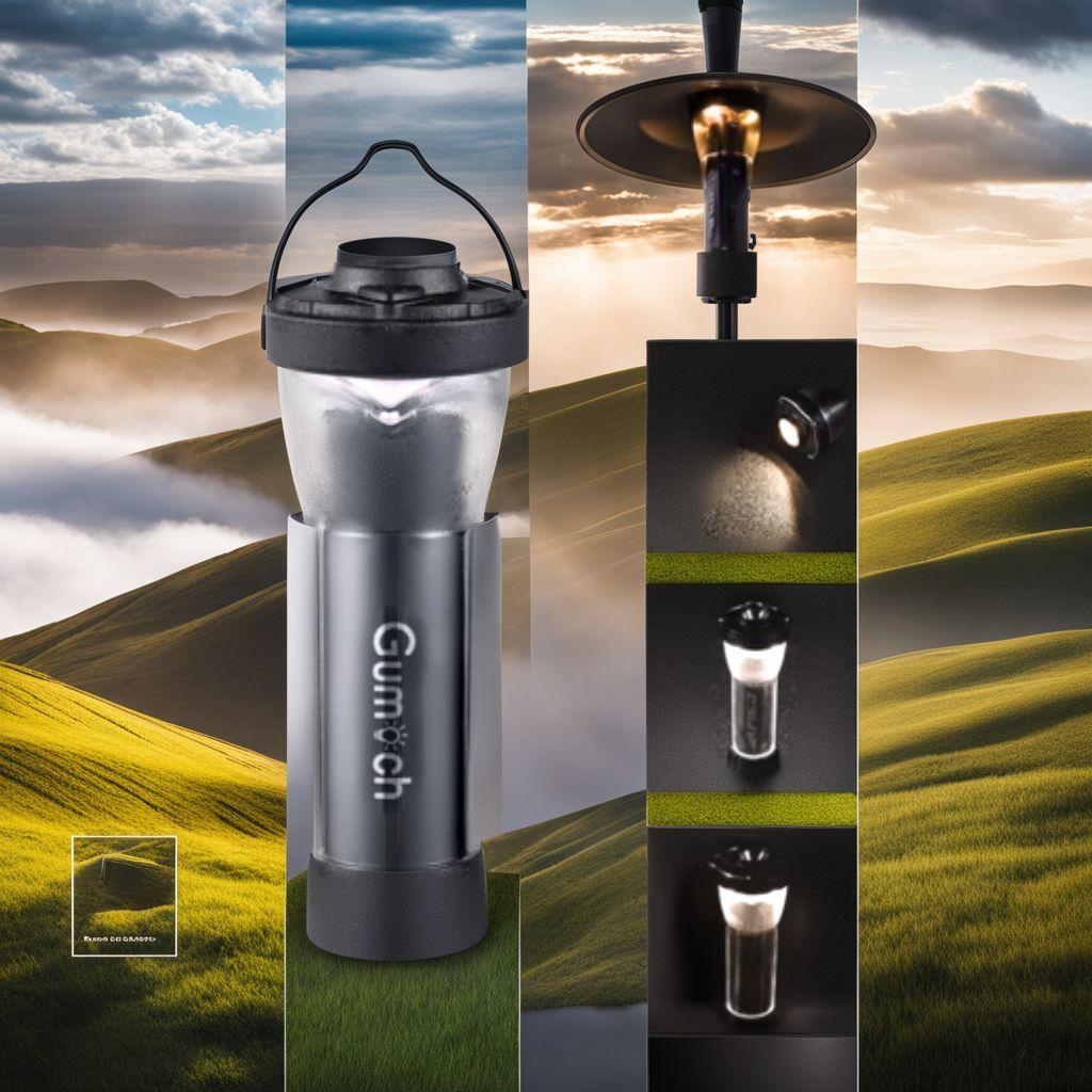 懐中電灯 多機能 2個セット ミニ 三脚付き キャンプランタン