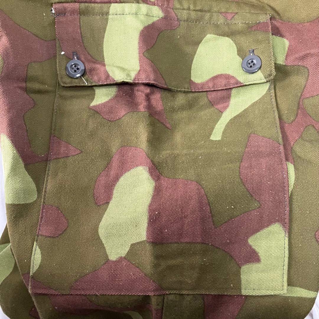 フィンランド軍 M-62カモ柄 リバーシブル オーバーパンツ　デッドストック