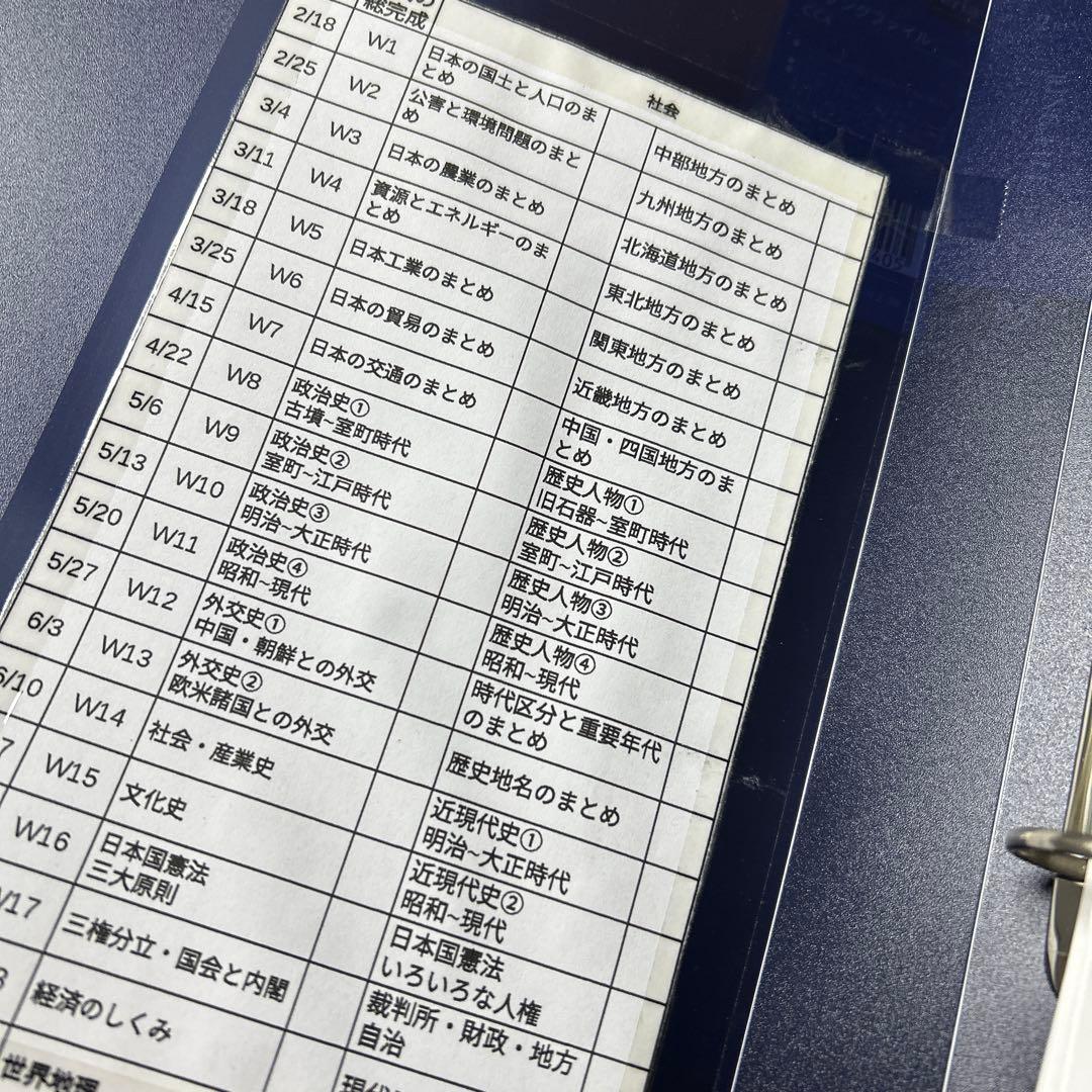 A 最新版　サピックスSAPIX 社会　暗記教材❣️ 一年分フルセット❣️