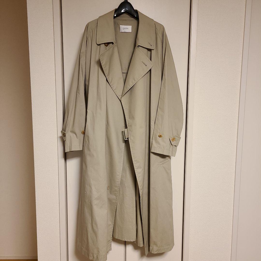 CIOTA 21SS スビンコットンタイプライタータイロッケンコート