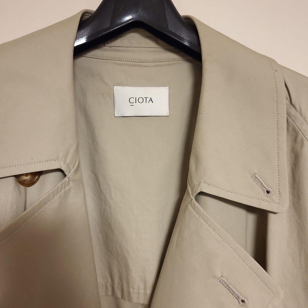 CIOTA 21SS スビンコットンタイプライタータイロッケンコート