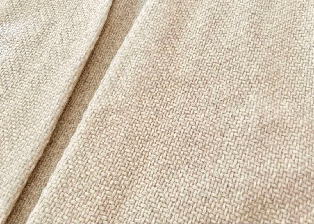 最終出品明日まで【未使用】evam eva ウールツイードローブコート